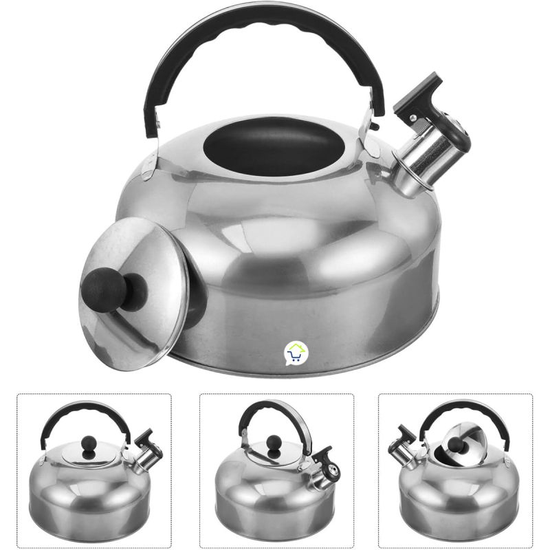 Comprar Tetera Silbante Acero Inoxidable Hk en Electroshopy - Ángulo 3